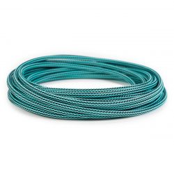 MDPC-X Classic Small Cable Sleeving, Carbon-Turquoise, 25-foot