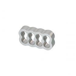 MOD-ONE Metallic Cable Comb, Closed, 8-Pin, Silver