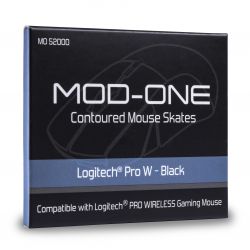 MOD-ONE Contoured Mouse Skates for Logitech Pro Wireless, Black