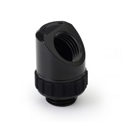 Alphacool Apex Grip 45 Degree OT/IT G1/4" Rotatable Adapter Fitting, Black