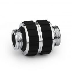 Alphacool Apex Grip Double Nipple OT/OT Rotary G1/4" Fitting, Chrome