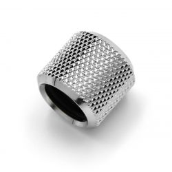 Barrow 12mm Hard Tubing Extender Fitting, Silver Shiny