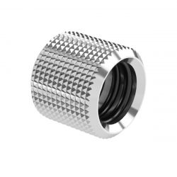 BarrowCH Coupler Fitting for 12mm OD Rigid Tubing, Shiny Silver
