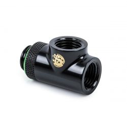 Bitspower T-Block Rotary Fitting, Matte Black