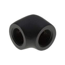 XSPC G1/4" Female to Female 90 Degree Elbow Fitting, Matte Black