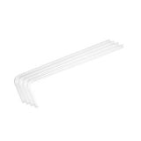 Bitspower Pre-bent 90-Degree Acrylic Hard Tube OD12MM, 110x415MM, 4-pack