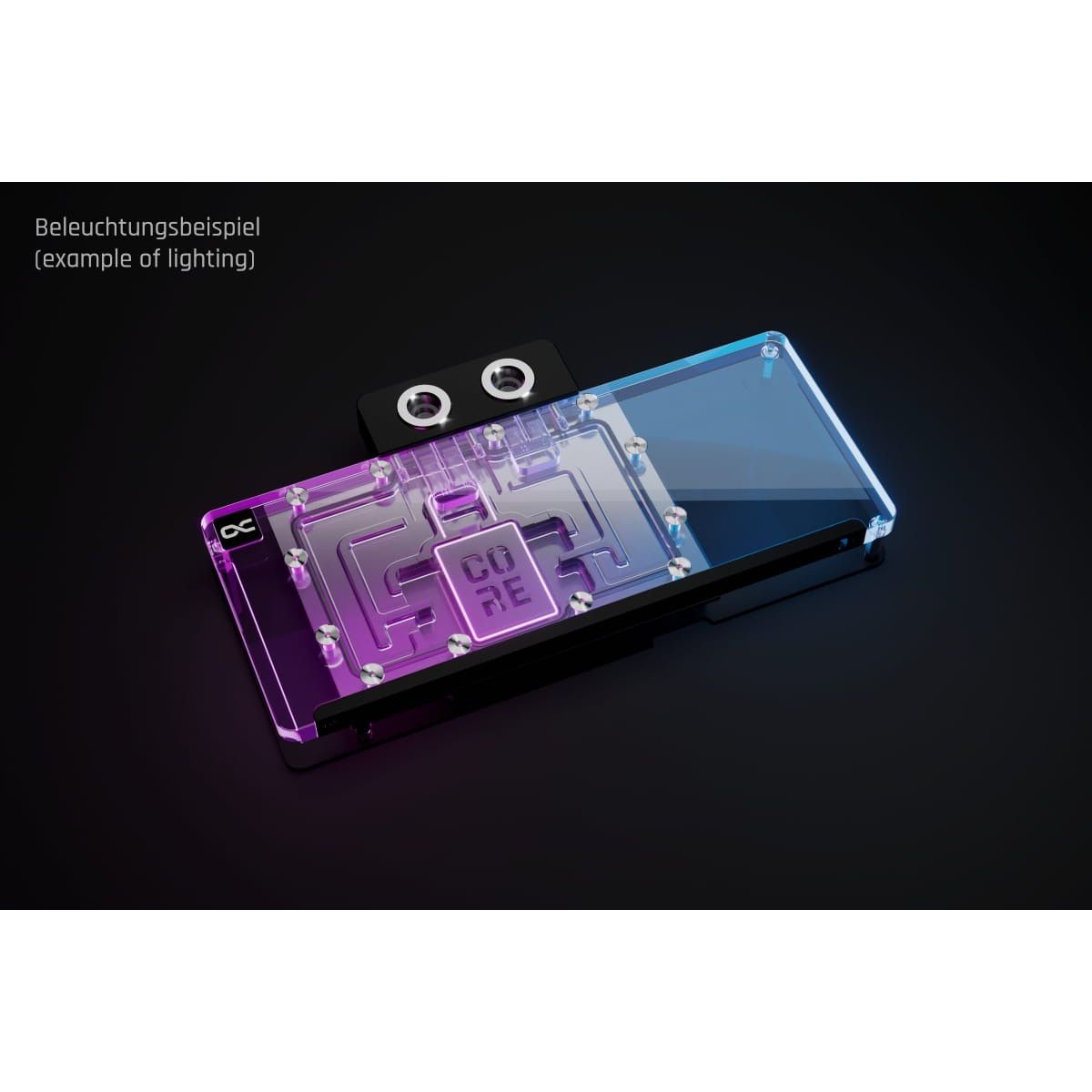 Alphacool Core RX 9070 XT Mercury GPU Water Block with Backplate