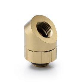 Bitspower Artemis Rotary 45-Degree Extender, Stardust Gold