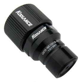 Koolance QD3 Male Quick Disconnect No-Spill Coupling, Compression for 10mm x 16mm (3/8in x 5/8in)
