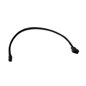 Alphacool Fan Cable 4-pin to 4-pin Extension, 30cm, Black