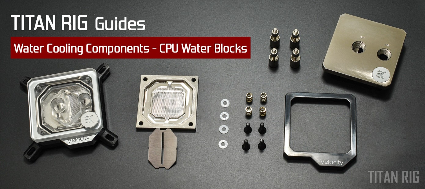 CPU water block for custom PC liquid cooling