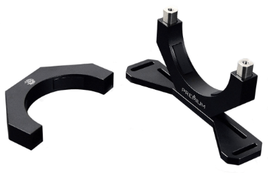 Custom PC water cooling tube reservoir mount