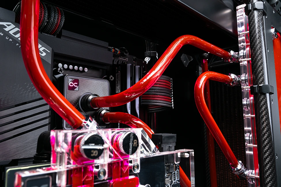alphacool pro hardtube compression fittings for liquid cooled pc