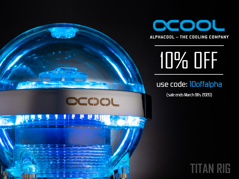 10% of discount on Alphacool