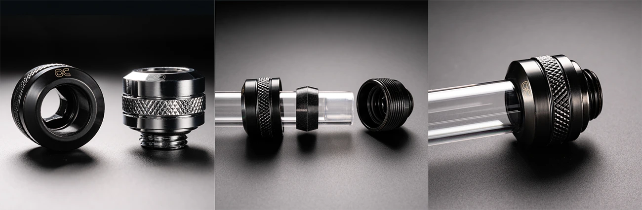 alphacool pro hardtube compression fittings